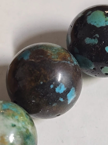 Natural Turquoise Round Beads Flexible Bracelet | 18mm Beads | 88 Grams