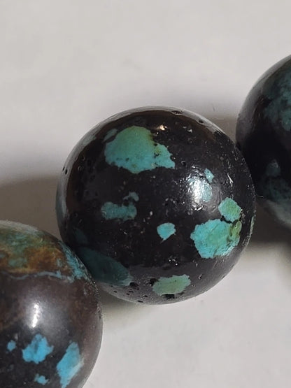 Natural Turquoise Round Beads Flexible Bracelet | 18mm Beads | 88 Grams